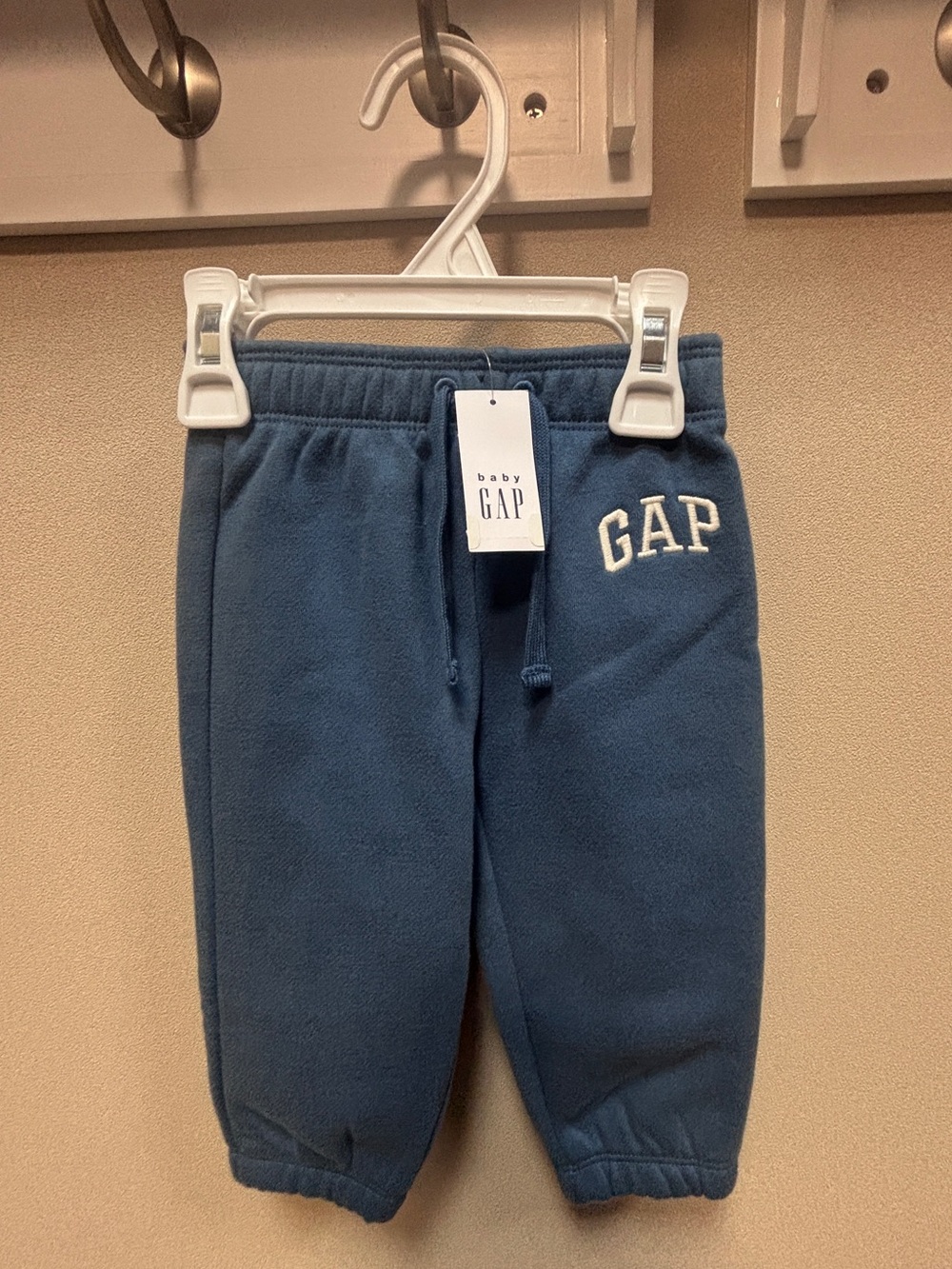 NWT Baby GAP bundle of three (3-6mo, 2x6-12mo) Dusty Blue Fleece Joggers